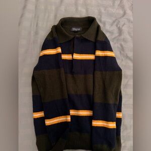 Men's Striped Sweater Polo